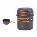 Naturehike 4 in1 Ultralight Outdoor Camping Cookware Cooking Picnic Bowl Pot Pan Set Unboxed
