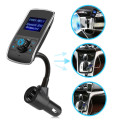 Wireless Radio Adapter Audio Receiver Stereo Music Modulator Car Kit with USB Charger Unboxed