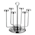 Creative Stainless Steel 6 Hole Rotating Cup Holders Unboxed