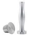 Stainless Steel Coffee Tamper Hammer with Reusable Capsule Unboxed