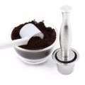 Stainless Steel Coffee Tamper Hammer with Reusable Capsule Unboxed