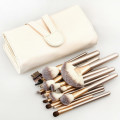 24 Piece Synthetic Hair Cosmetic Makeup Brush Set-Champagne Unboxed