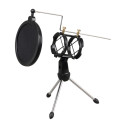 Foldable Desktop Mic Microphone Tripod Stand Unboxed