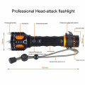 Rechargeable LED Metal Heads Tactical Flashlight Unboxed