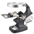 LED Light Helping Hands Magnifier Station - Black Unboxed