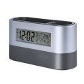 Office Desktop Storage Pen Holder With Digital Alarm Clock Timer Unboxed