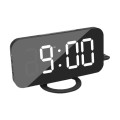 Large LED Display Digital Alarm Clock with Dual USB-Black&White Unboxed