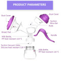Manual Breast Pump with Lid for Breastfeeding using only 100% Food Grade, BPA-Free