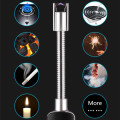 Portable 360 Degree Rotation Electronic Arc Lighter with LED Torch