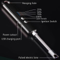 Portable 360 Degree Rotation Electronic Arc Lighter with LED Torch