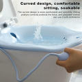 Portable Bidet Sitz Bath with Flusher for Postpartum Nursing Care - Blue