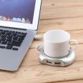 4 Port USB Hub Tea Coffee Cup Mug USB Heating Pad