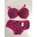 size 40D big bra and panty set red