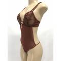 Size S one piece chiffon Lingerie brown