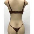 Size S one piece chiffon Lingerie brown