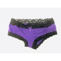 Size L lace panty purple