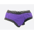 Size L lace panty purple