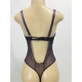 size 34B one piece bodysuit purple