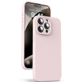 Liquid Silicone Case for iPhone 15 Pro Max - [Camera All-Round Protection] Pink