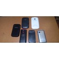 Joblot of 6 old cellphones, one bid for the lot