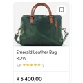 Emerald Genuine Leather Laptop Messenger Bag