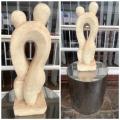 Modern Sculpture of 2 Figures Embracing