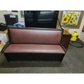 Bar 3 Seater Wooden Upholstered Bench