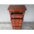 Antique Regency Mahogany Chiffonier Tall Chest of Drawers