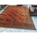 Antique Turkmen Main Silk Carpet