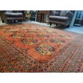 Antique Turkmen Main Silk Carpet
