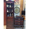 Display Cabinet with 4 Storage Drawers