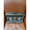 Antique Leather Briefcase Early Century 1900`s