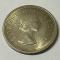 ***SPECIAL*** 1957 SOUTH AFRICA 5S ELIZABETH II REGINA COIN (FREE SHIPPING)