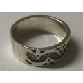 ***BARGAIN*** 925 Beautiful Sterling Silver Vintage Antique Ladies Ring, Size 8 (Free Shipping)