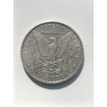 $1 DOLLAR MORGAN SILVER COIN 1887 VINTAGE, COLLECTORS ITEM
