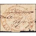 Extremely Rare 1822 Paarl CoGH Postmarks on Piece (Front of Cover Only) - See All Scans