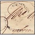 Extremely Rare 1822 Paarl CoGH Postmarks on Piece (Front of Cover Only) - See All Scans