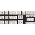 1998 RSA Animal Definitives in Blocks of 4, Sheetlets, Self Adhesives - FACE VALUE = R325+