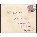 1902 BRITISH ARMY FIELD POST OFFICE (SA) Cancel on Cover with 1d Queen Victoria