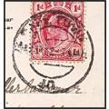 1912 Postcard "CAPE TOWN_10" Cancel on Transvaal KEVII (INTERPROVINCIAL USAGE)