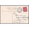 1906 Postcard with "CAPE TOWN" cancel on ½d KEVII CoGH (PK: Cairo, Sharia, Kameel)