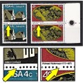 3 x RSA UMM(**) Issues all with MISSING PERFORATION Varieties No.2 - SCARCE
