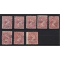 1878/82 Transvaal Lot Comprising 1d, 3d, 6d & Surcharge Issue *** CV  R4,400+ ***