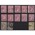 1878/82 Transvaal Lot Comprising 1d, 3d, 6d & Surcharge Issue *** CV  R4,400+ ***
