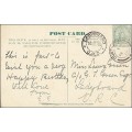 1906 CoGH Postcard `OUDTSHOORN` to `LADYBRAND` - Fantastic Cancels!