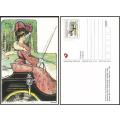 1993 RSA Unused `Cape Girls` Thematic Postcards x 5