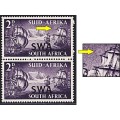 1952 SWA 2d Surcharged UMM(**) Pair CC.137a with FULL MOON VARIETY *** Scarce ***