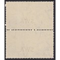 1952 SWA 2d Surcharged UMM(**) Pair CC.137a with FULL MOON VARIETY *** Scarce ***