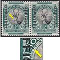 1930/47 Union ½d Official MM(*) Pair CC.11i with $-Sign Variety @ R1,000
