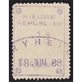 1886 New Republic 1/- CC.66 Used - Cancelled Vryheid 18 Jun 88